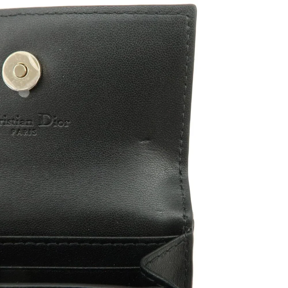 ❤️Authentic Christian Dior Canage Leather Compact Wallet❤️